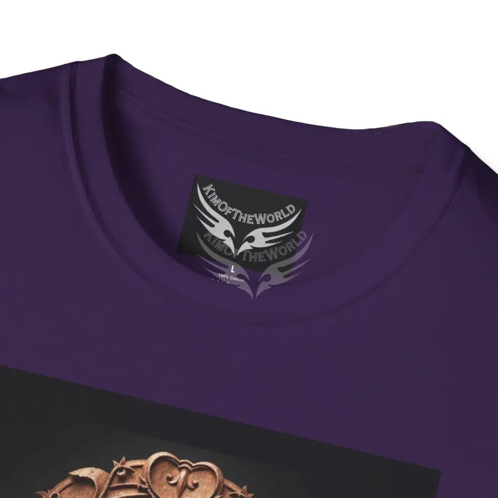3D Floral Badge & Sword - Softstyle T-Shirt T-Shirt