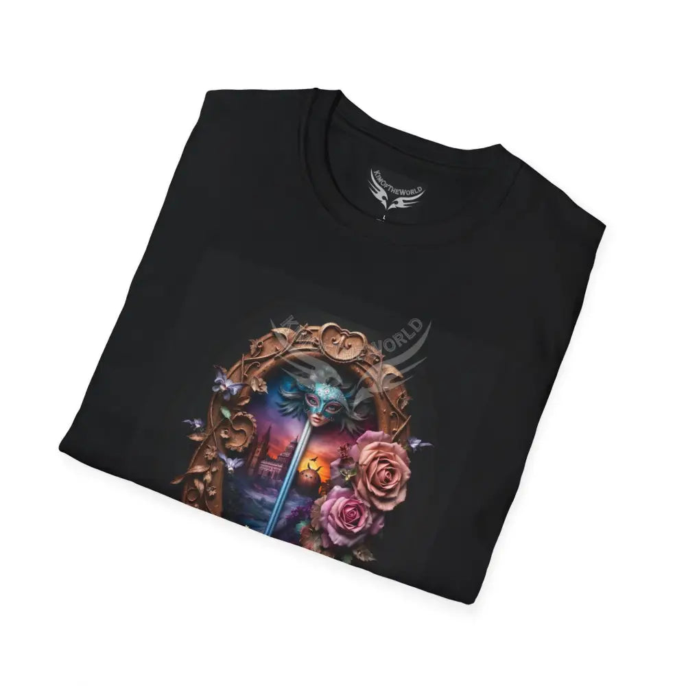3D Floral Badge & Sword - Softstyle T-Shirt T-Shirt