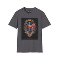 3D Floral Badge & Sword - Softstyle T-Shirt Charcoal / XS T-Shirt