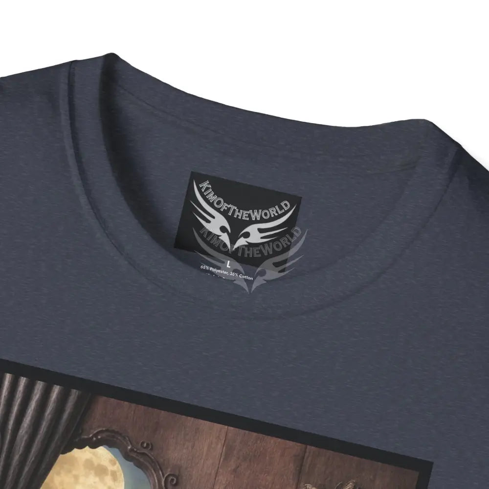 3D Floral Window - Softstyle T-Shirt T-Shirt