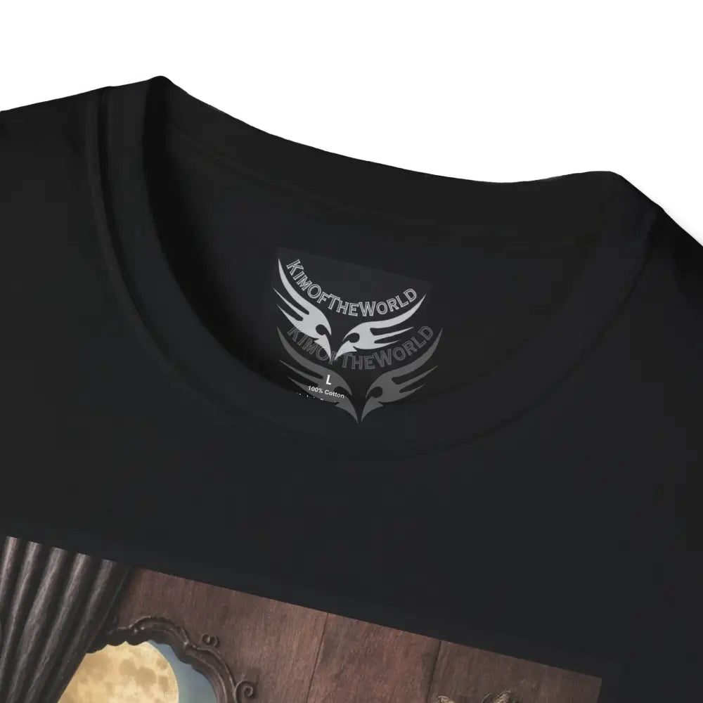 3D Floral Window - Softstyle T-Shirt T-Shirt