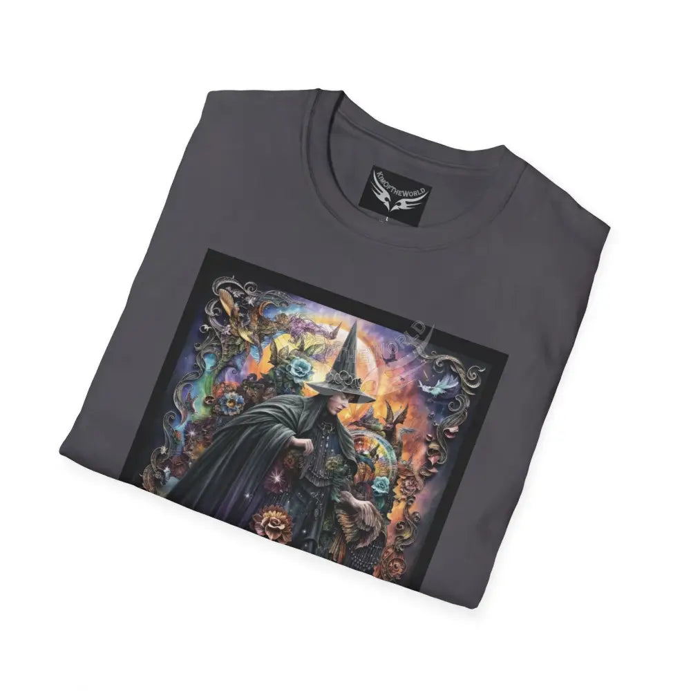 3D Floral Witch - Softstyle T-Shirt T-Shirt