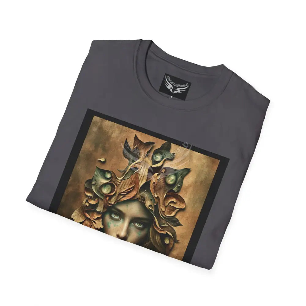 3D Forest Lady Portrait - Softstyle T-Shirt T-Shirt