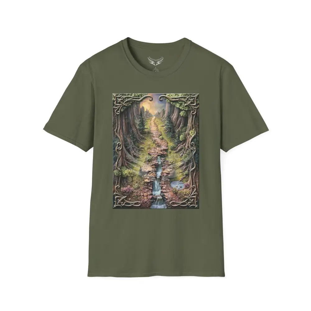 3D Gaming Trail T-Shirt Military Green / S T-Shirt