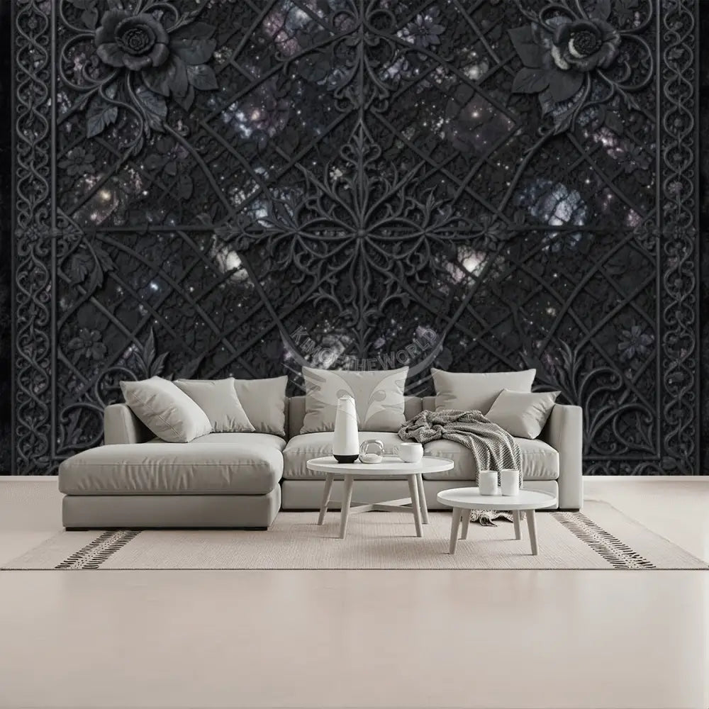 3D Gothic Cosmos Unpasted Mural Wallpaper 144’’x100’’ - 144’’x100’’ - Wall Coverings