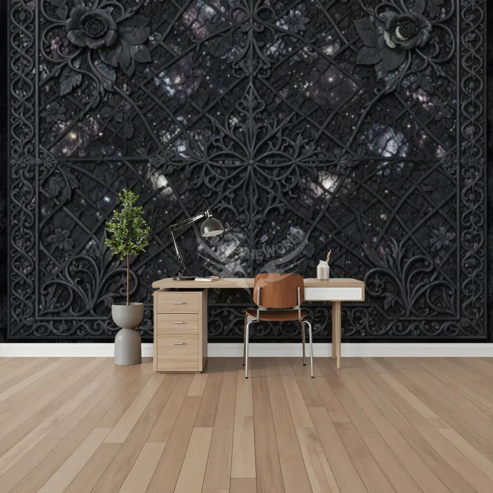 3D Gothic Cosmos Unpasted Mural Wallpaper 144’’x100’’ - 144’’x100’’ - Wall Coverings