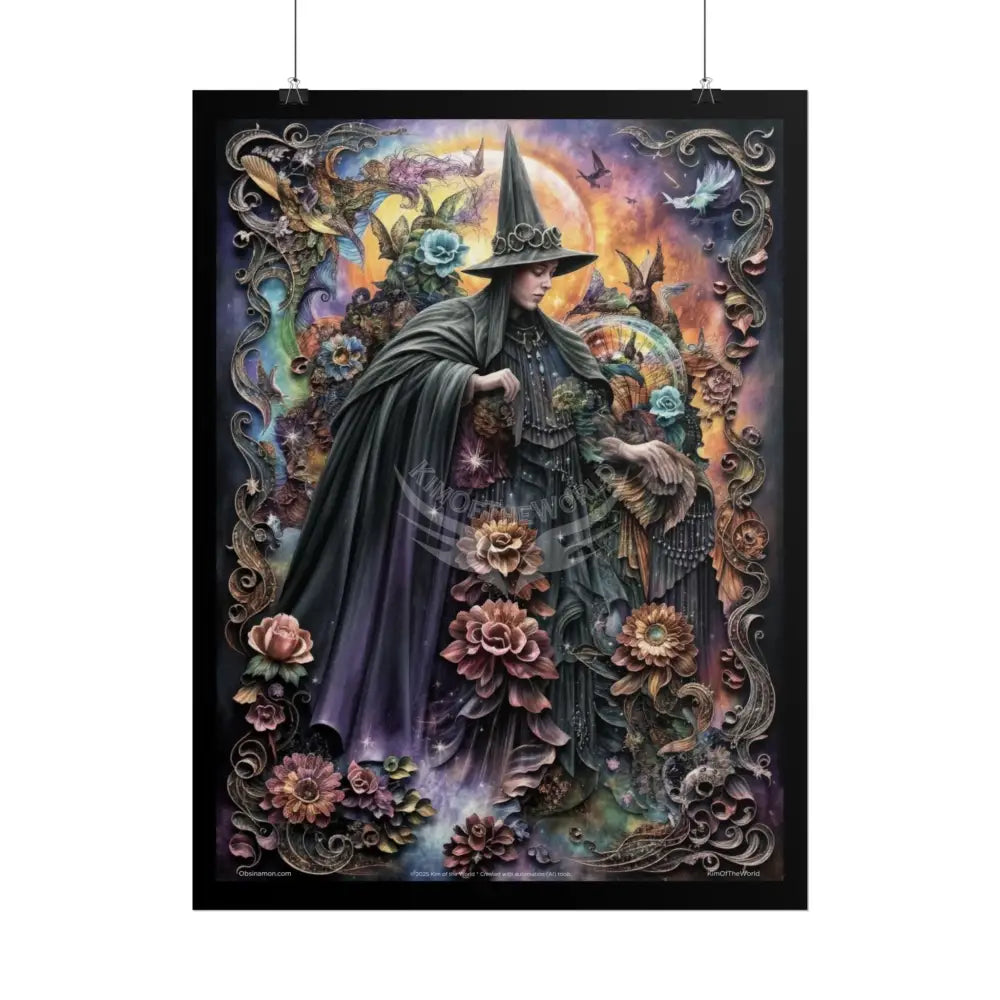 3D Gothic Weird World Pop-Out Multi-Dimension Sunset & Black Matte Bedded Landscapes - rolled poster single set pieces