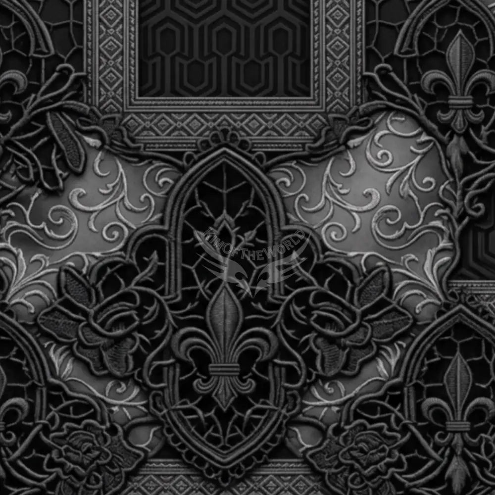 3D Grey and Black Lace Giant Print Unpasted Mural Wallpaper 144’’x100’’ 144’’x100’’ Wall Coverings
