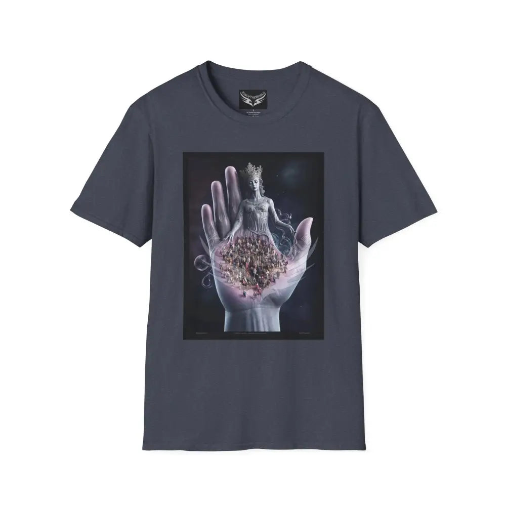 3D Hand - Softstyle T-Shirt Heather Navy / XS T-Shirt
