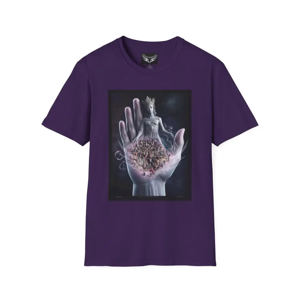 3D Hand - Softstyle T-Shirt Purple / S T-Shirt