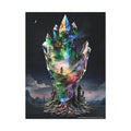 3D Healing Crystal Hand Canvas — Matte Stretched Wall Art 30’’ x 40’’ (Vertical) / 1.25’’ Canvas
