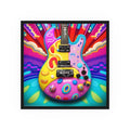 3D Kids Design Guitar — Square Poster 12’’ x 12’’ / Matte Poster