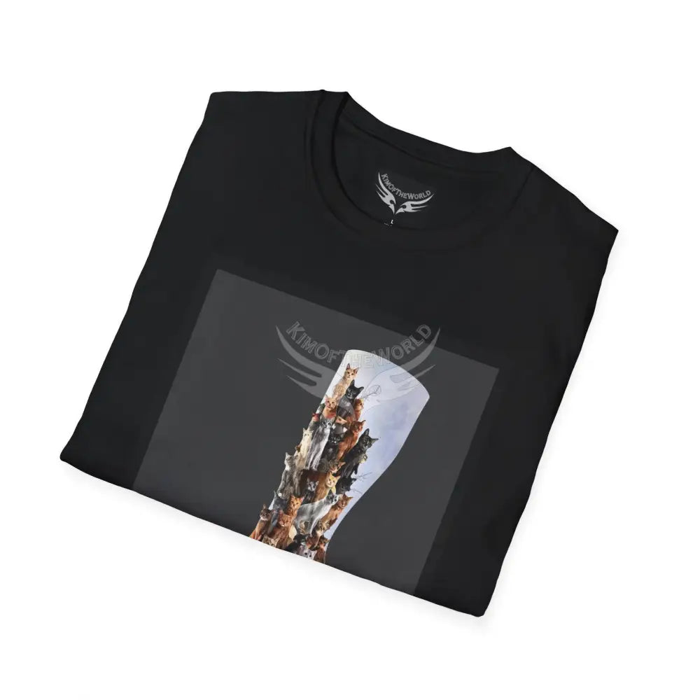 3D Kitty Cat Boot - Softstyle T-Shirt T-Shirt