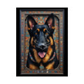 3D Loyal German Shepherd Dog Portrait - Rolled Posters 18″ x 24″ (Vertical) / Semi Glossy Poster