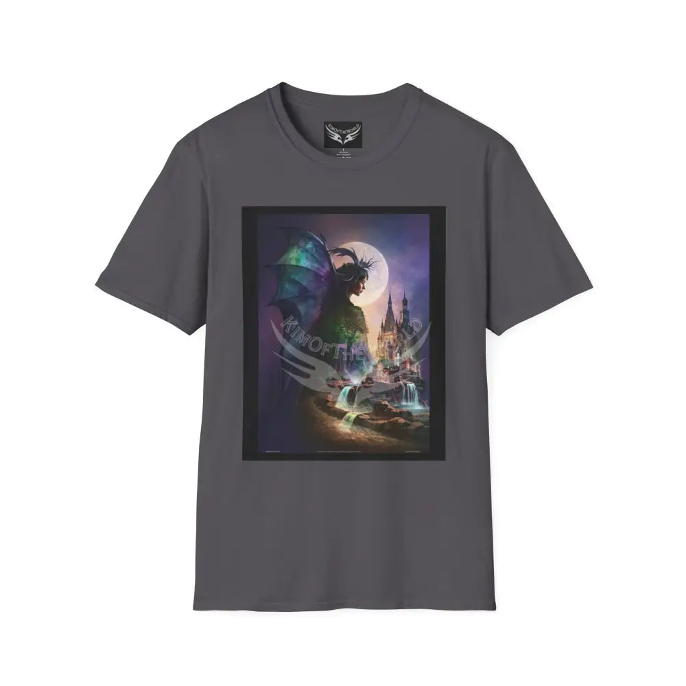 3D Magic Giant Batwing - Softstyle T-Shirt Charcoal / XS T-Shirt