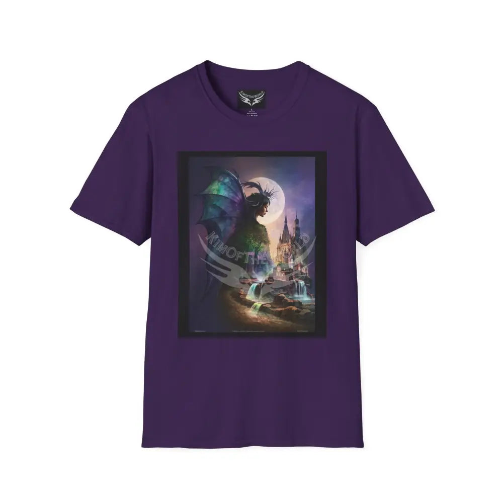 3D Magic Giant Batwing - Softstyle T-Shirt Purple / S T-Shirt