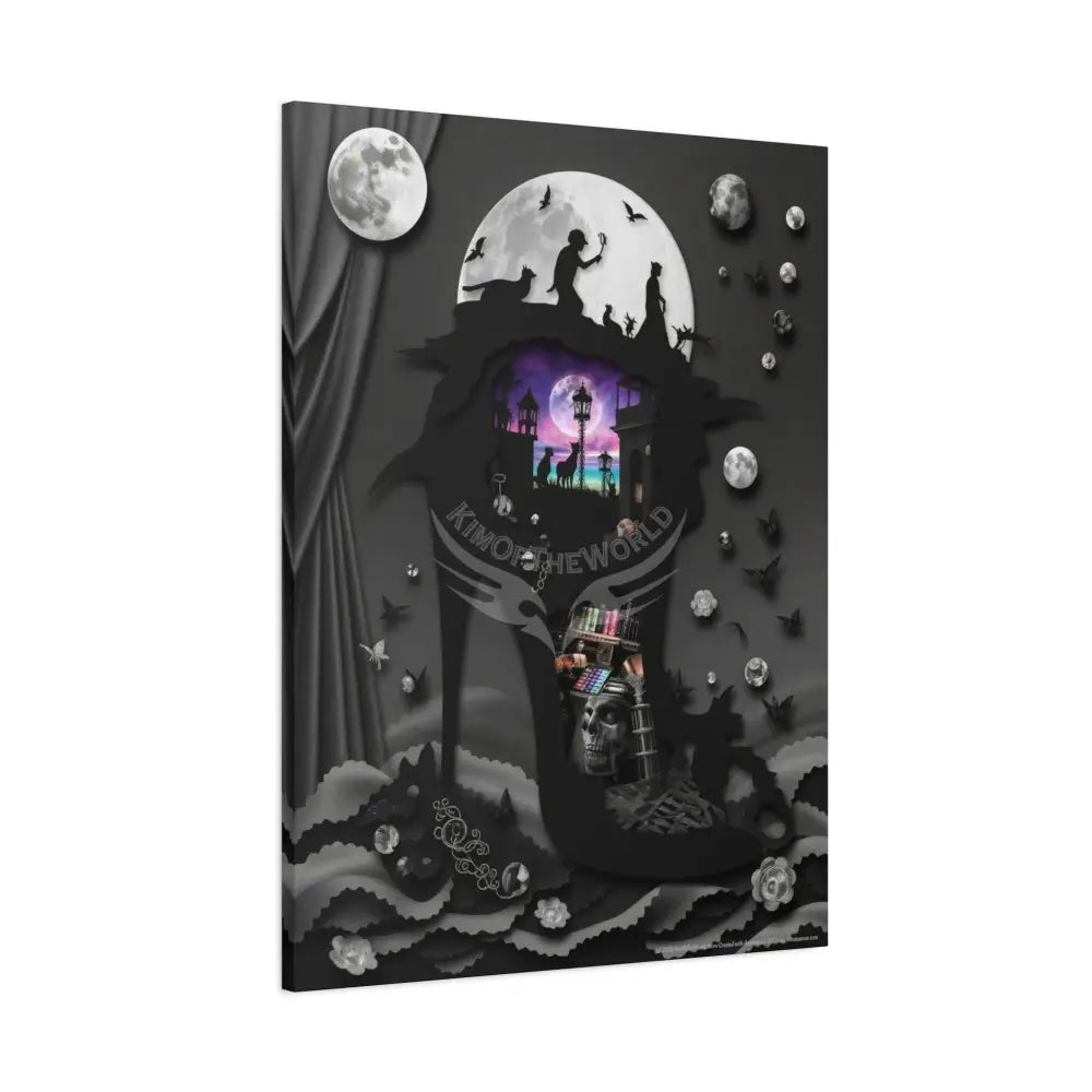 3D Magic Stiletto Dimensional Canvas Art — 3D Portal Shoe Lover’s Wall Decor Canvas