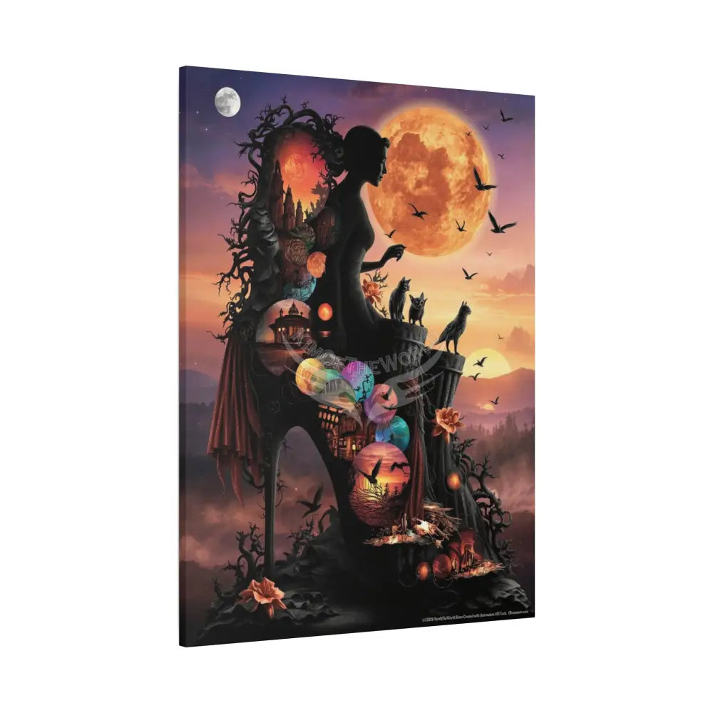 3D Magic Stiletto Dimensional Canvas Art — 3D Portal Shoe Lover’s Wall Decor Canvas