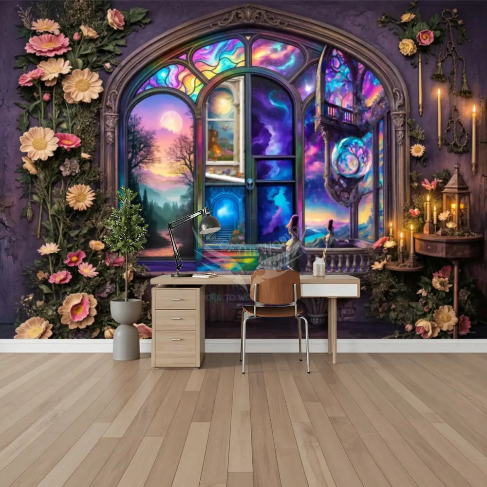 3D Magick Fae Girl Dreams Unpasted Mural Wallpaper 144’’x100’’ - 144’’x100’’ - Wall Coverings