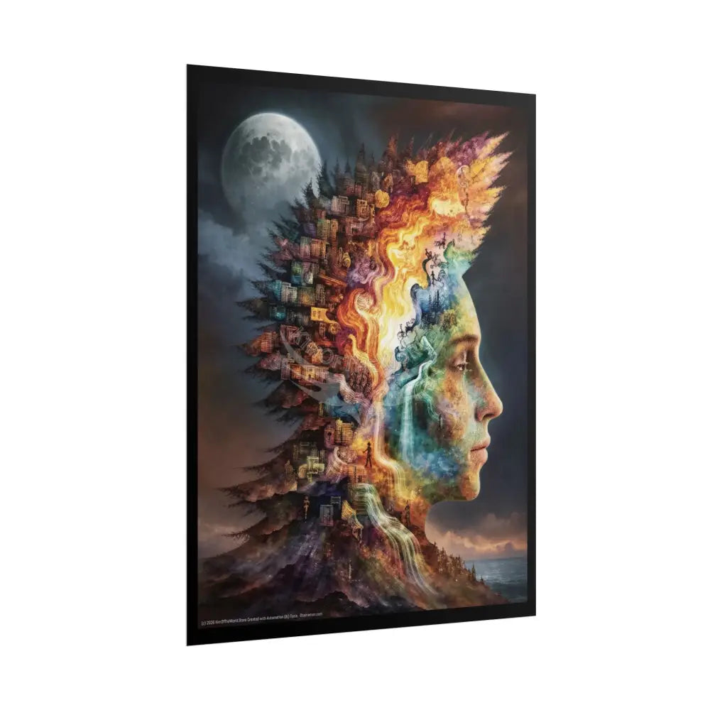 3D Mind-Scape Portal Poster Poster