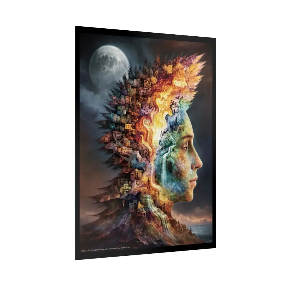 3D Mind-Scape Portal Poster Poster