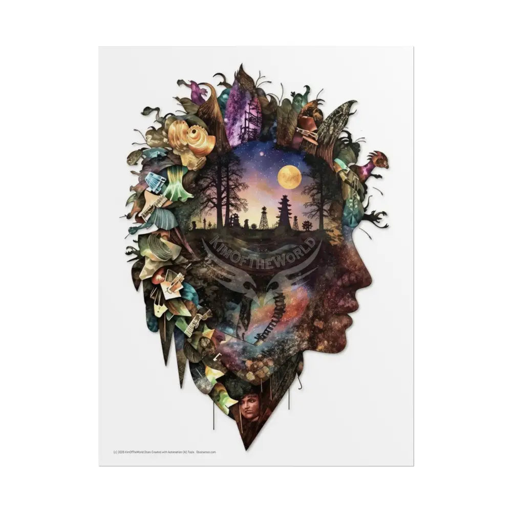 3D Mind-Scape Window Portal Poster 18″ x 24″ (Vertical) / Matte Poster