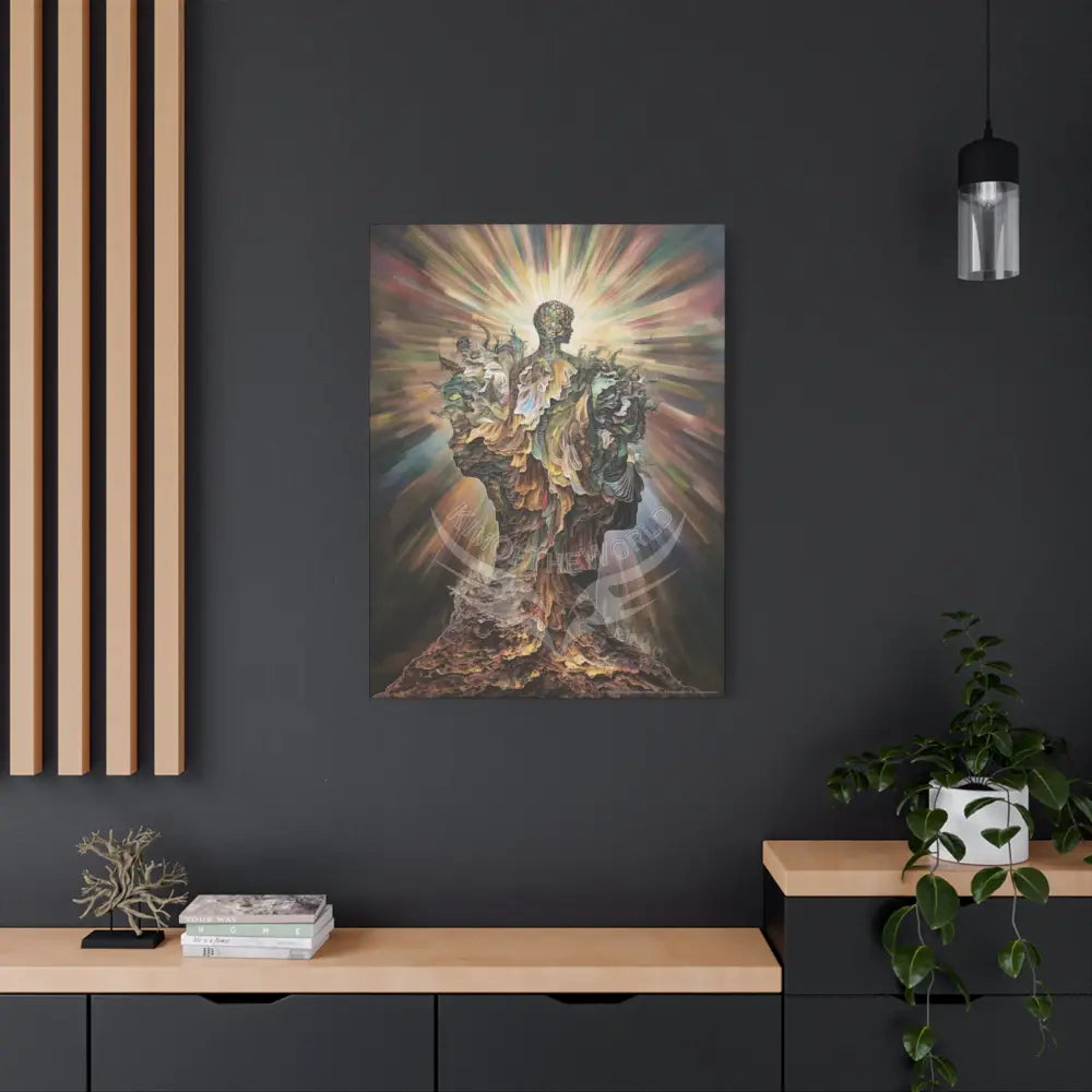 3D Mindscape Matte Canvas — Inspirational Wall Art for Thinkers & Dreamers Canvas