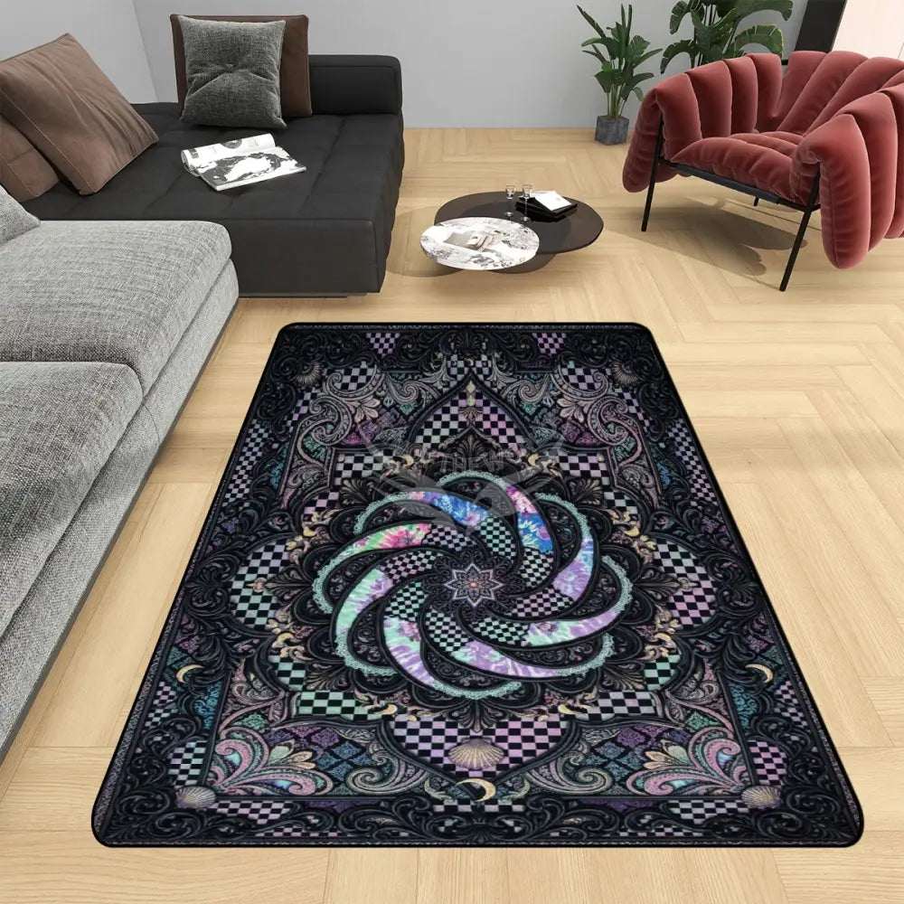 3D Multipatch Print Area Rug Floor Carpet 8x5.3 - 96’’x64’’ - Rugs & Mats