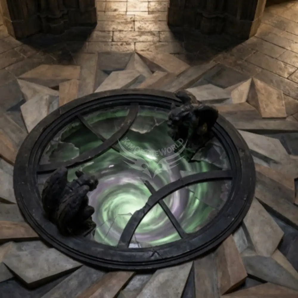 3D Multiportal Gargoyle Protection Portal Unpasted Mural Wallpaper 144’’x100’’ - 144’’x100’’ - Wall Coverings