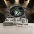 3D Multiportal Gargoyle Protection Portal Unpasted Mural Wallpaper 144’’x100’’ - 144’’x100’’ - Wall Coverings