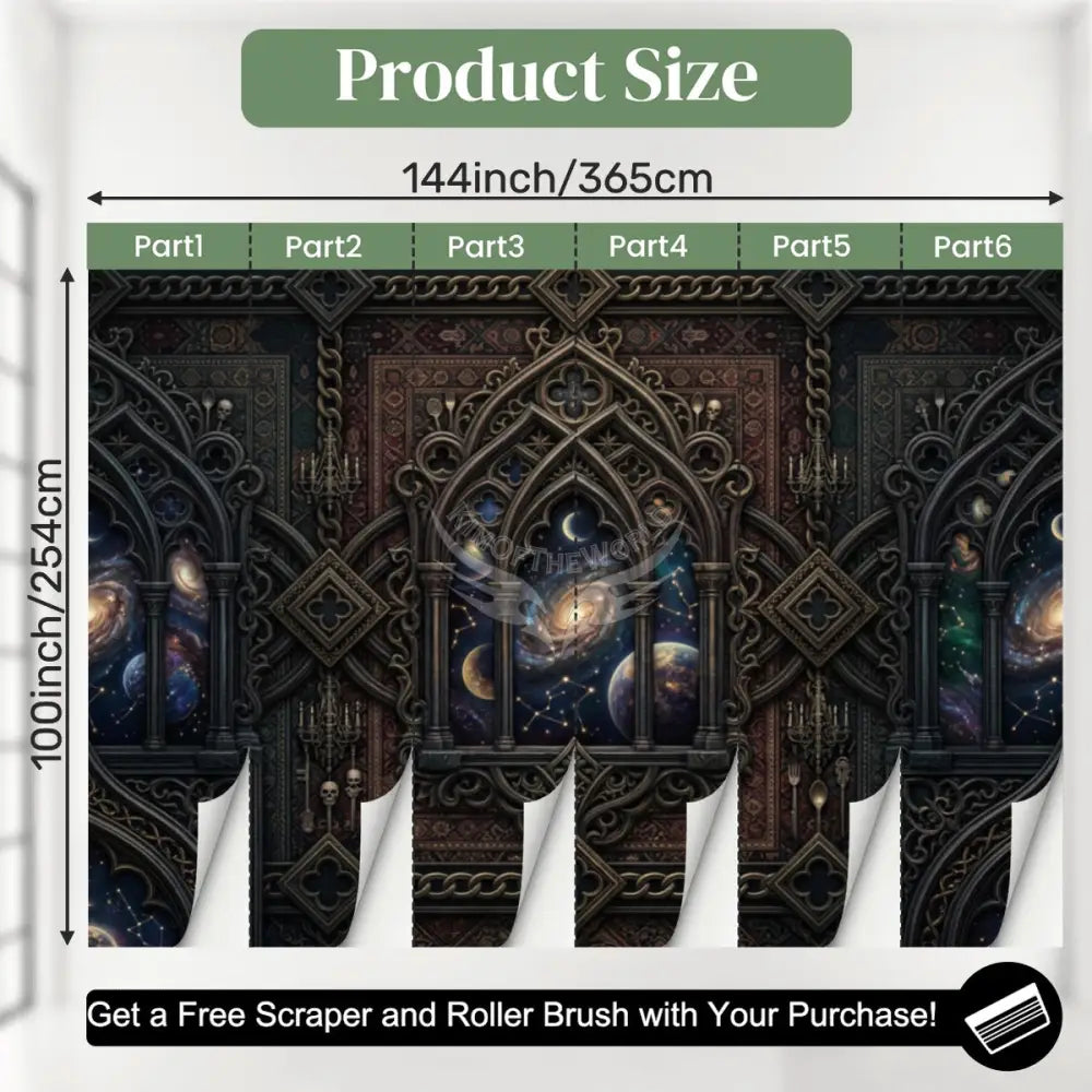 3D Mystical II Unpasted Mural Wallpaper 144’’x100’’ - 144’’x100’’ - Wall Coverings