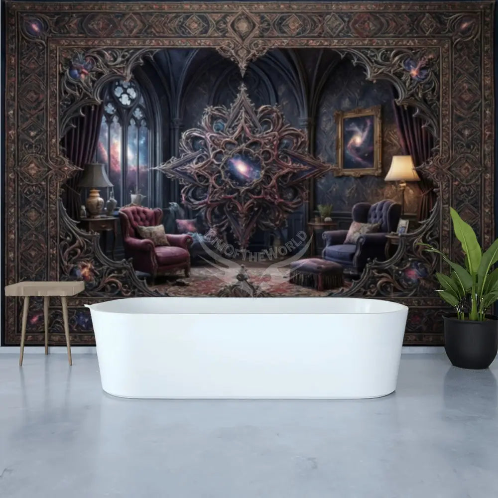 3D Mystical Mirror Room Unpasted Mural Wallpaper 144’’x100’’ - 144’’x100’’ - Wall Coverings