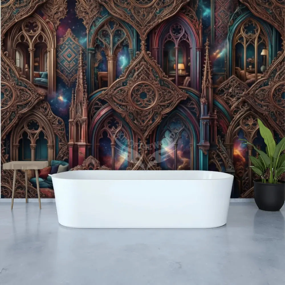 3D Mystical Room Unpasted Mural Wallpaper 144’’x100’’ - 144’’x100’’ - Wall Coverings