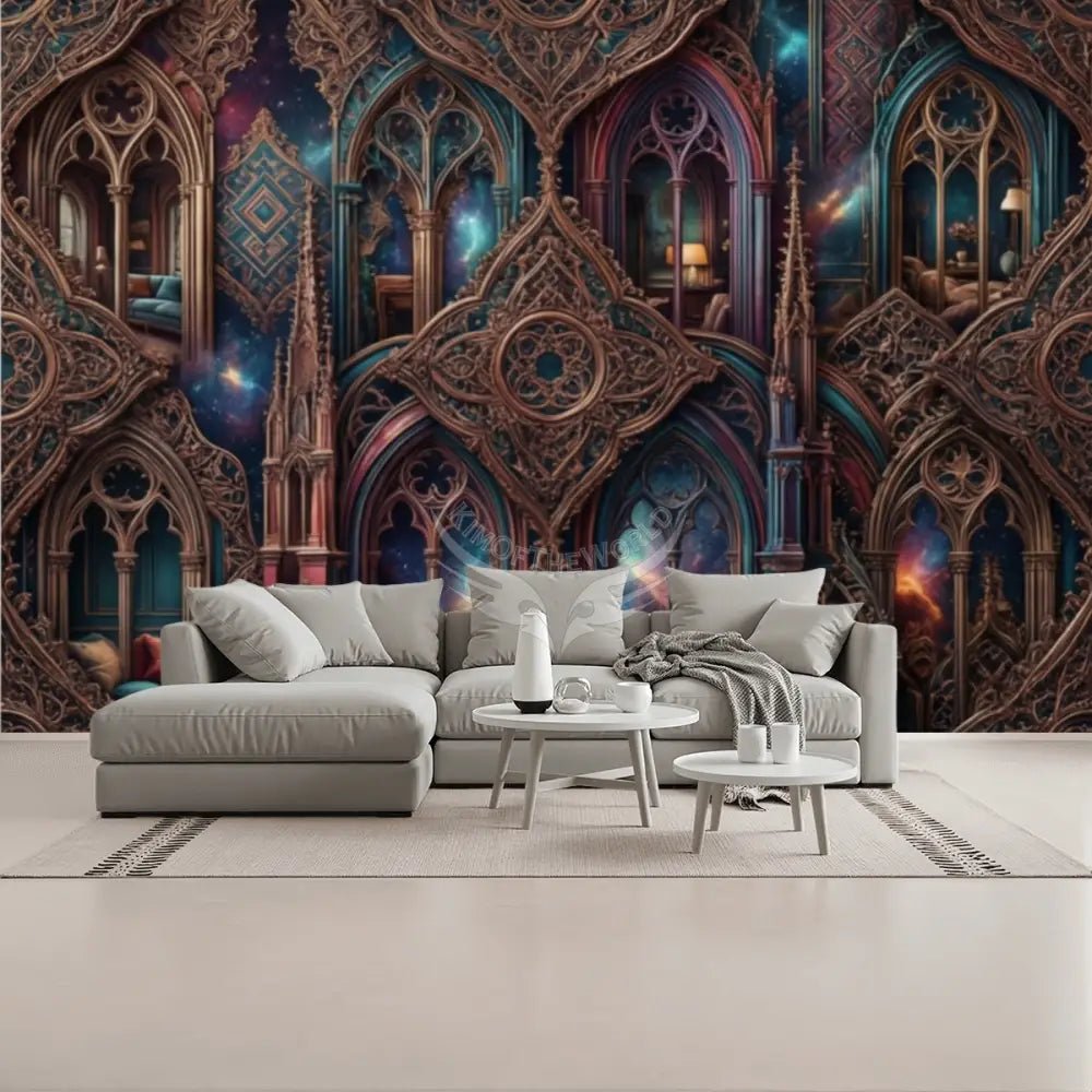 3D Mystical Room Unpasted Mural Wallpaper 144’’x100’’ - 144’’x100’’ - Wall Coverings