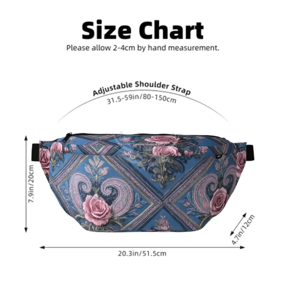 Fanny Pack with 2 Zip Pockets One Size Sports Bag