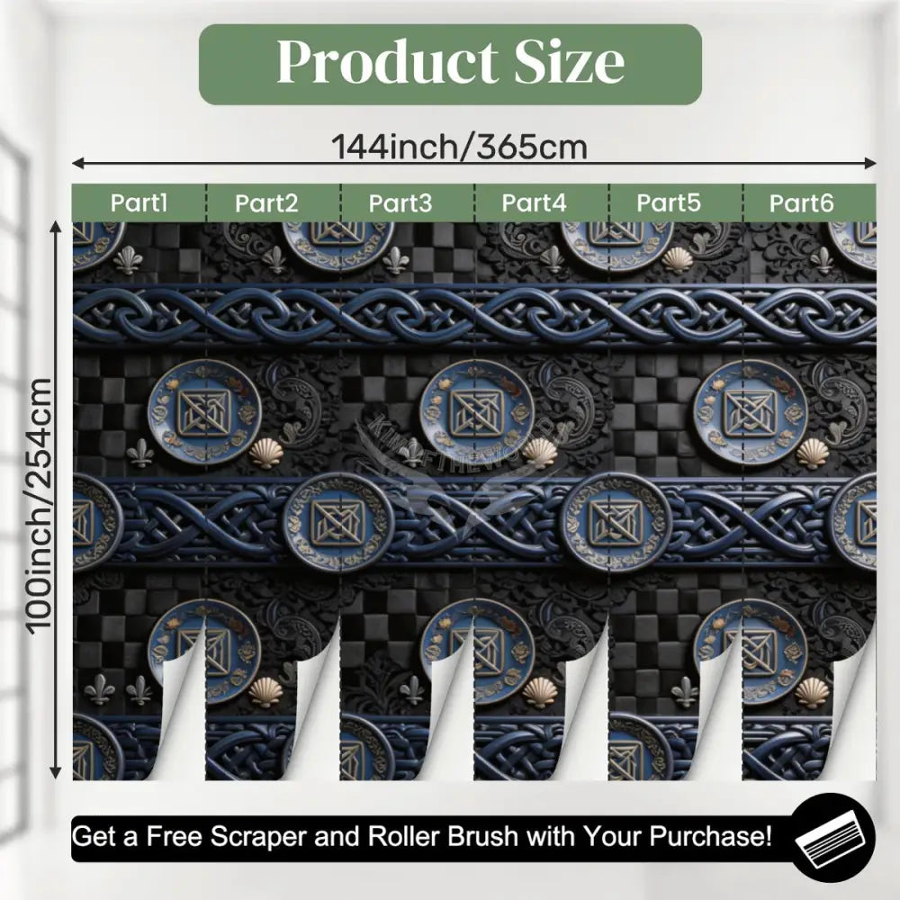 3D Plate Dishware Giant Stripes Unpasted Mural Wallpaper 144’’x100’’ 144’’x100’’ Wall Coverings