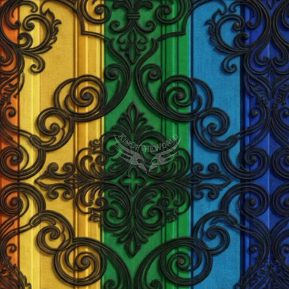 3D Rainbow Large Stripe Unpasted Mural Wallpaper 144’’x100’’ - 144’’x100’’ - Wall Coverings