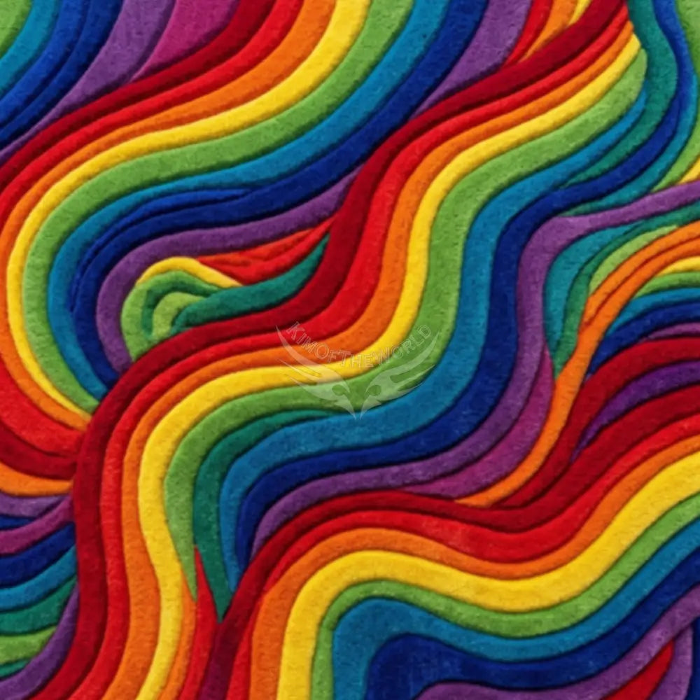 3D Rainbow Swirl Unpasted Mural Wallpaper 144’’x100’’ - 144’’x100’’ - Wall Coverings