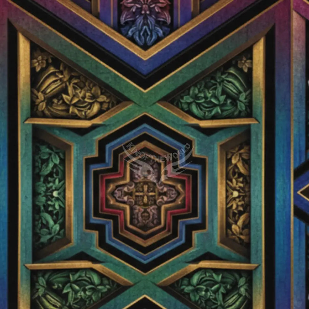 3D Retro Gothic Rainbow Unpasted Mural Wallpaper 144’’x100’’ - 144’’x100’’ - Wall Coverings