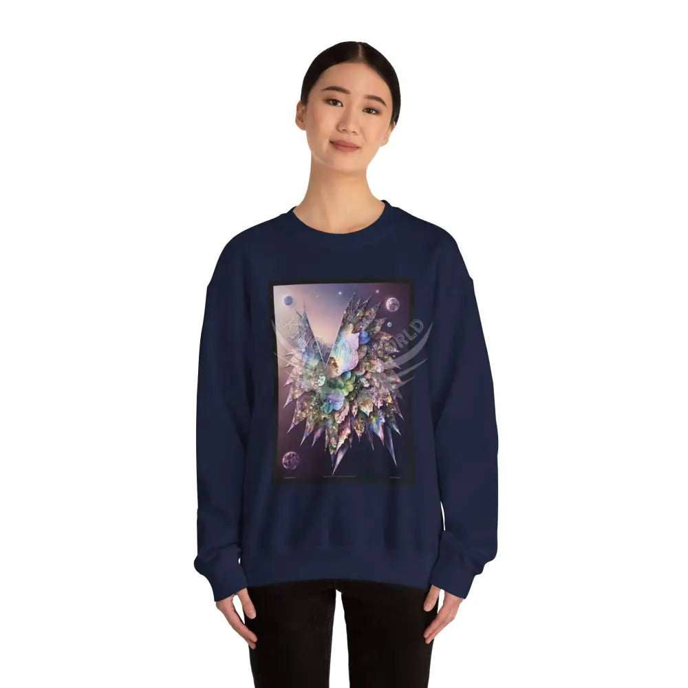 3D Scape Fantasy Signature Design Sweatshirt — Tall Giantess Fetish Art Crewneck Sweatshirt