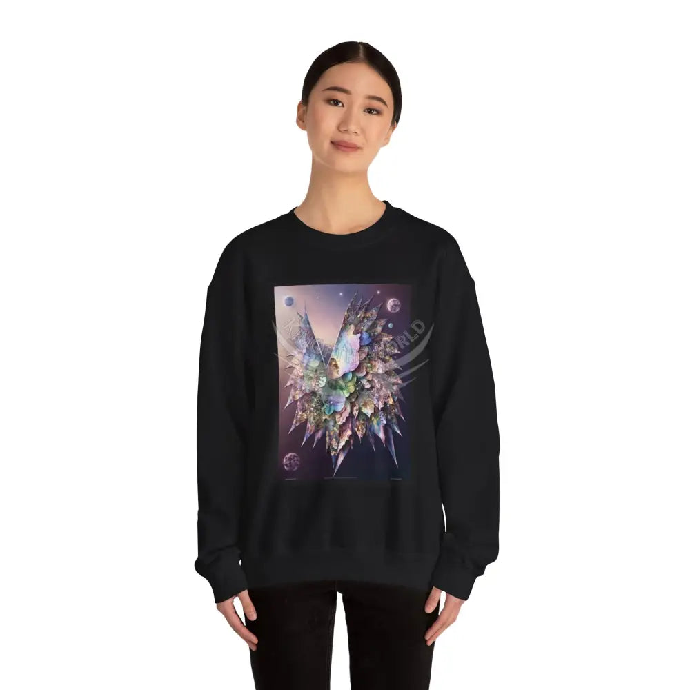 3D Scape Fantasy Signature Design Sweatshirt — Tall Giantess Fetish Art Crewneck Sweatshirt