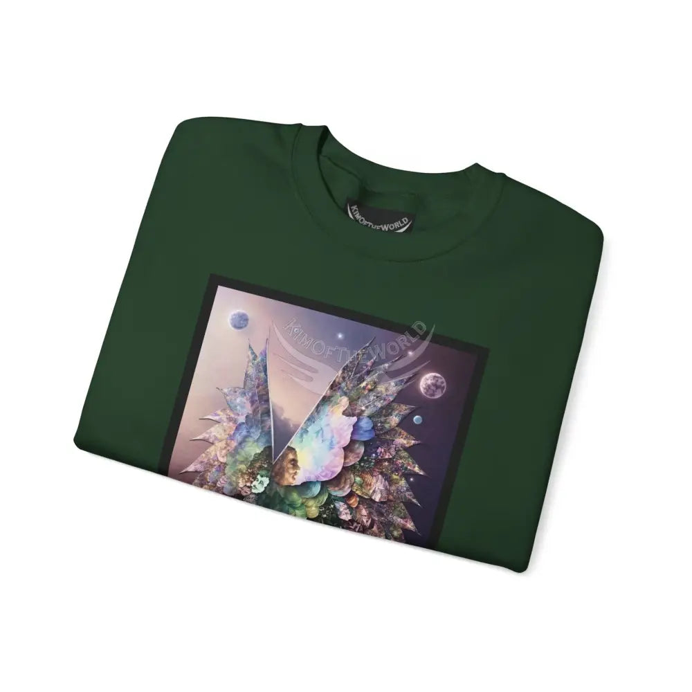 3D Scape Fantasy Signature Design Sweatshirt — Tall Giantess Fetish Art Crewneck Sweatshirt