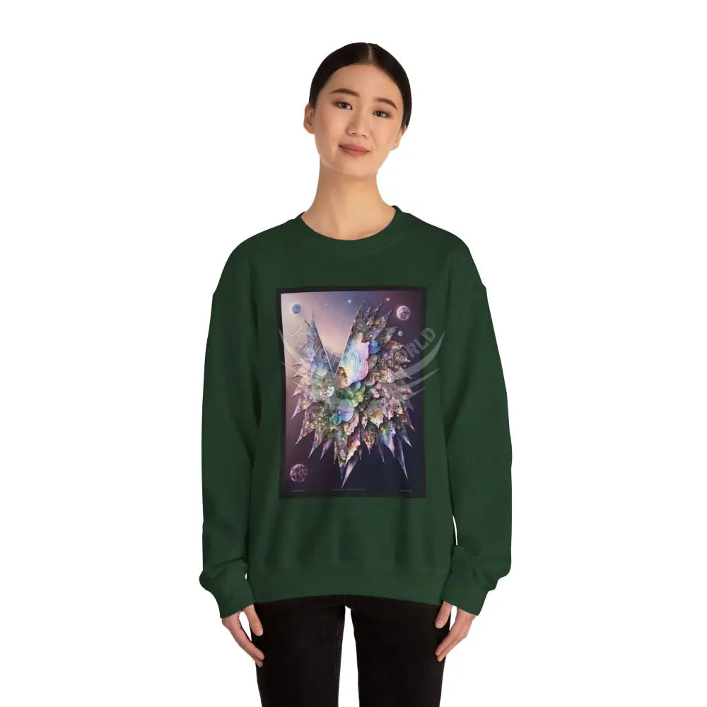 3D Scape Fantasy Signature Design Sweatshirt — Tall Giantess Fetish Art Crewneck Sweatshirt