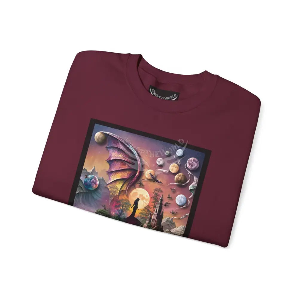 3D Scape Fantasy Signature Design Sweatshirt — Tall Giantess Fetish Art Crewneck Sweatshirt