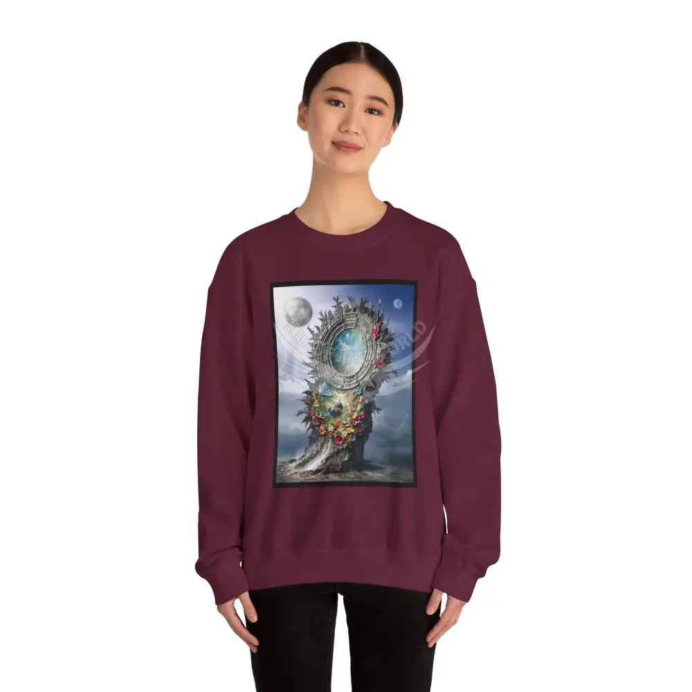 3D Scape Fantasy Signature Design Sweatshirt — Tall Giantess Fetish Art Crewneck Sweatshirt