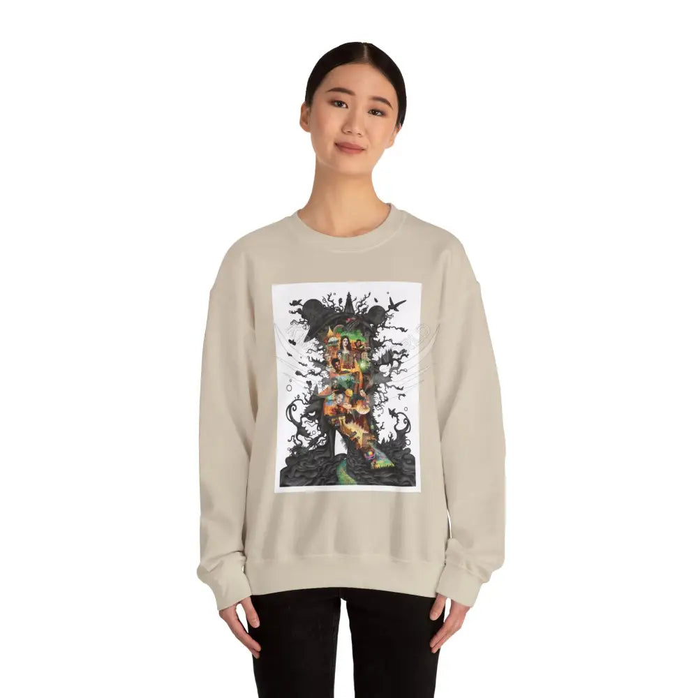 3D Scape Fantasy Signature Design Sweatshirt — Tall Giantess Fetish Art Crewneck Sweatshirt
