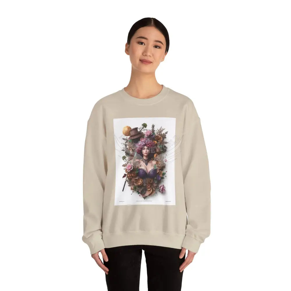 3D Scape Fantasy Signature Design Sweatshirt — Tall Giantess Fetish Art Crewneck Sweatshirt