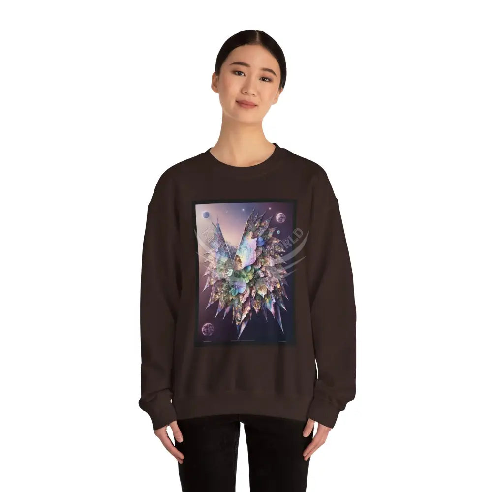 3D Scape Fantasy Signature Design Sweatshirt — Tall Giantess Fetish Art Crewneck Sweatshirt