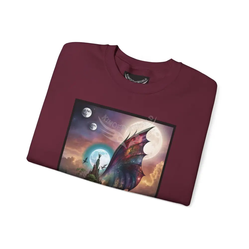 3D Scape Fantasy Signature Design Sweatshirt — Tall Giantess Fetish Art Crewneck Sweatshirt