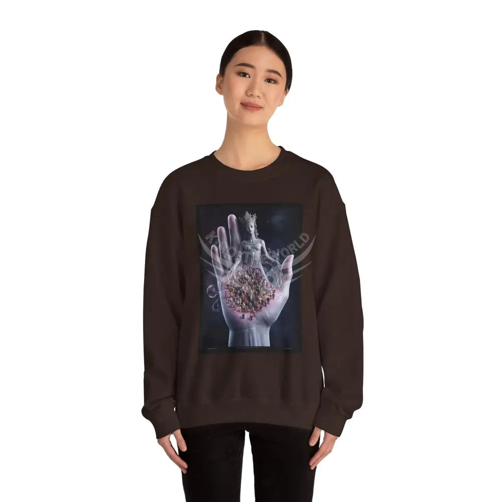 3D Scape Fantasy Signature Design Sweatshirt — Tall Giantess Fetish Art Crewneck Sweatshirt